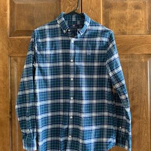 Vineyard Vines Whale Soft Cotton/Flannel Shirt - Size Boy's XL